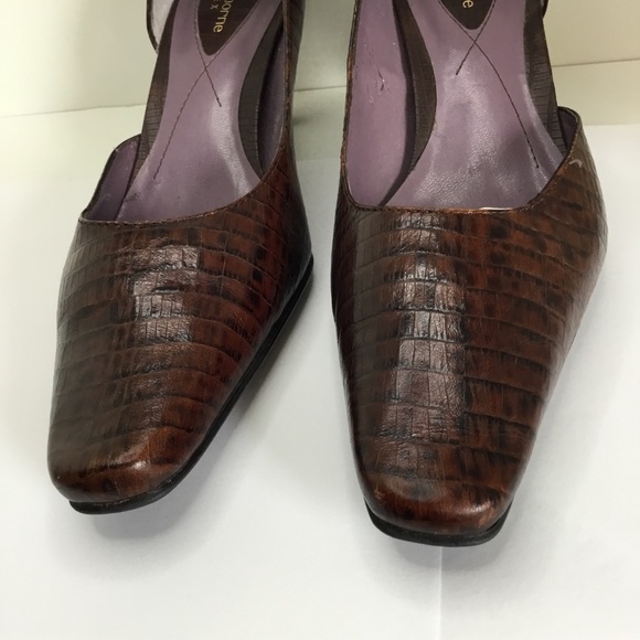 Women's Shoes Liz Claiborne Flex Heel/ Pumps Embossed Print Size 7.5 - Picture 10 of 12